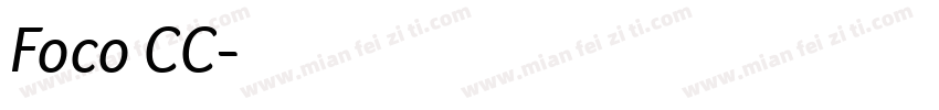 Foco CC字体转换